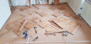 Einbau der reparierten Tafeln